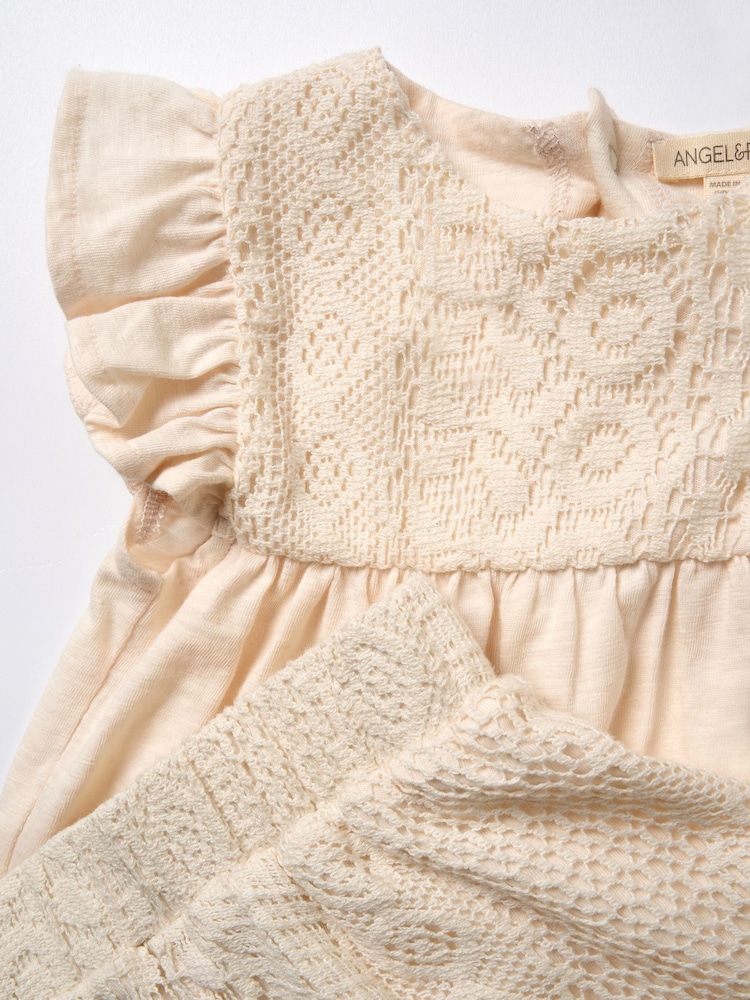 Angel & Rocket Kinsley gehaakte 100% katoenen top en short set - Image 6 of 6