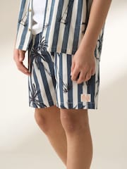 Angel & Rocket Black Gus Palm Print Swim Shorts - Image 2 of 6