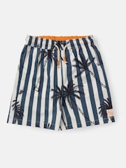 Angel & Rocket Black Gus Palm Print Swim Shorts - Image 4 of 6