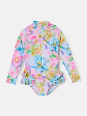 Angel & Rocket Pink Jodie Sunsafe Print Long Sleeved Swimsuit - Image 4 of 6