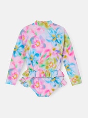 Angel & Rocket Pink Jodie Sunsafe Print Long Sleeved Swimsuit - Image 5 of 6