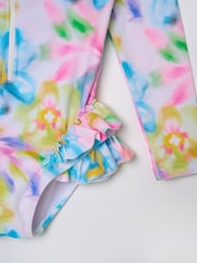 Angel & Rocket Pink Jodie Sunsafe Print Long Sleeved Swimsuit - Image 6 of 6
