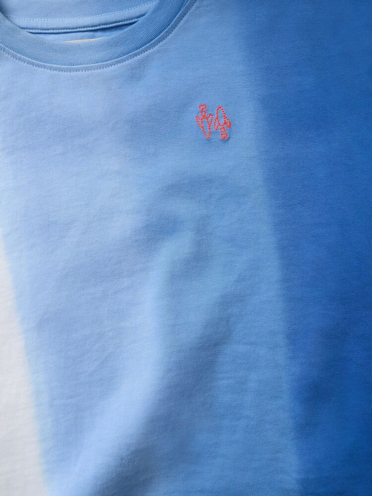 Angel & Rocket Blue Brad Ombre Washed 100% Cotton T-Shirt - Image 6 of 6 Angel & Rocket Blue Brad Ombre Washed 100% Cotton T-Shirt - Image 6 of 6