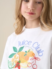 Angel & Rocket White Clemmie Embellished 100% Cotton T-Shirt - Image 4 of 7