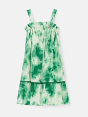 Angel & Rocket Green Palmeria Tie Dye 100% Cotton Sun Dress - Image 6 of 8