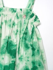 Angel & Rocket Green Palmeria Tie Dye 100% Cotton Sun Dress - Image 8 of 8