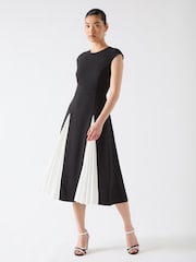 LK Bennett Rise Viscose Blend Pleated Insert Skirt Dress - Изображение 1 из 4