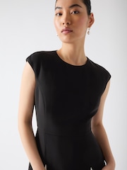 LK Bennett Rise Viscose Blend Pleated Insert Skirt Dress - Изображение 4 из 4