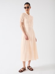LK Bennett Dean Viscose Blend Lace Knit Dress - Image 3 of 5