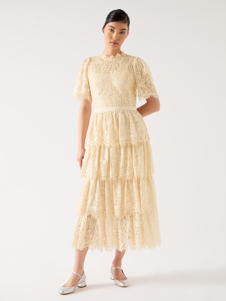 LK Bennett Cecily Blend Lace Tiered Maxi Dress - Bild 1 von 4 LK Bennett Cecily Blend Lace Tiered Maxi Dress - Bild 1 von 4