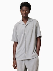 AllSaints Grey Felix Short Sleeve Shirt - Image 1 of 5