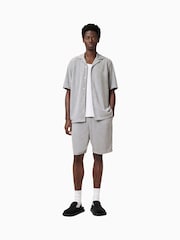 AllSaints Grey Felix Short Sleeve Shirt - Image 3 of 5