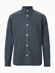 AllSaints Blue Bodhi Long Sleeve Overshirt - Image 7 of 7