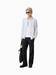 AllSaints White Holme Long Sleeve Shirt - Image 2 of 8