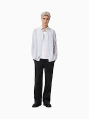 AllSaints White Holme Long Sleeve Shirt - Image 5 of 8