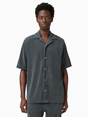 AllSaints Blue Felix Short Sleeve Shirt - Image 1 of 5