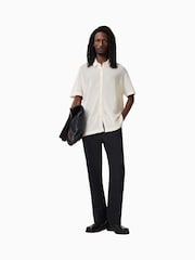 AllSaints White Munroe Short Sleeve Shirt - Image 3 of 8