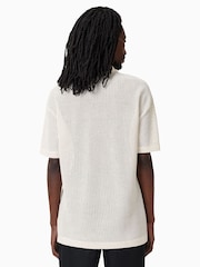 AllSaints White Munroe Short Sleeve Shirt - Image 7 of 8