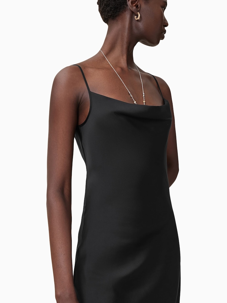 أسود - AllSaints Hadley Cowl Neck Midi Dress - صورة 2 من 6 أسود - AllSaints Hadley Cowl Neck Midi Dress - صورة 2 من 6