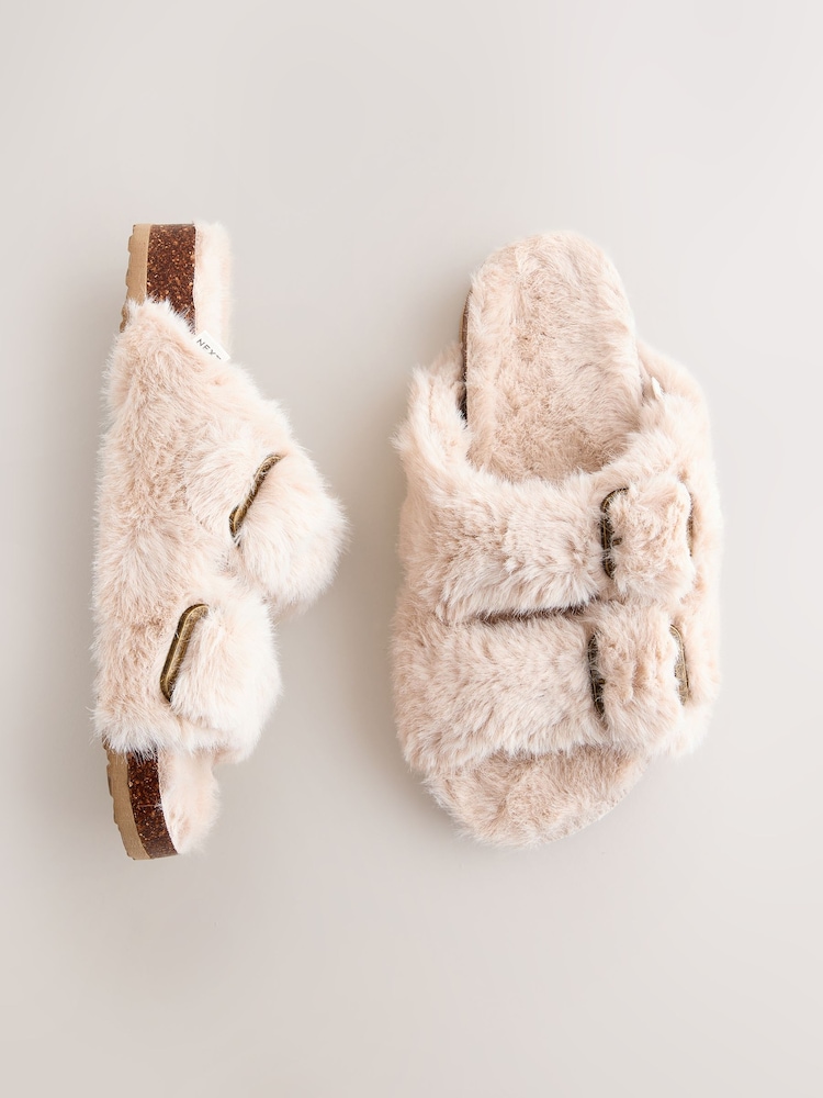 Neutral Footbed Comfort Slippers - Image 1 of 5