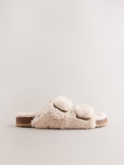 Neutral Footbed Comfort Slippers - Image 3 of 5