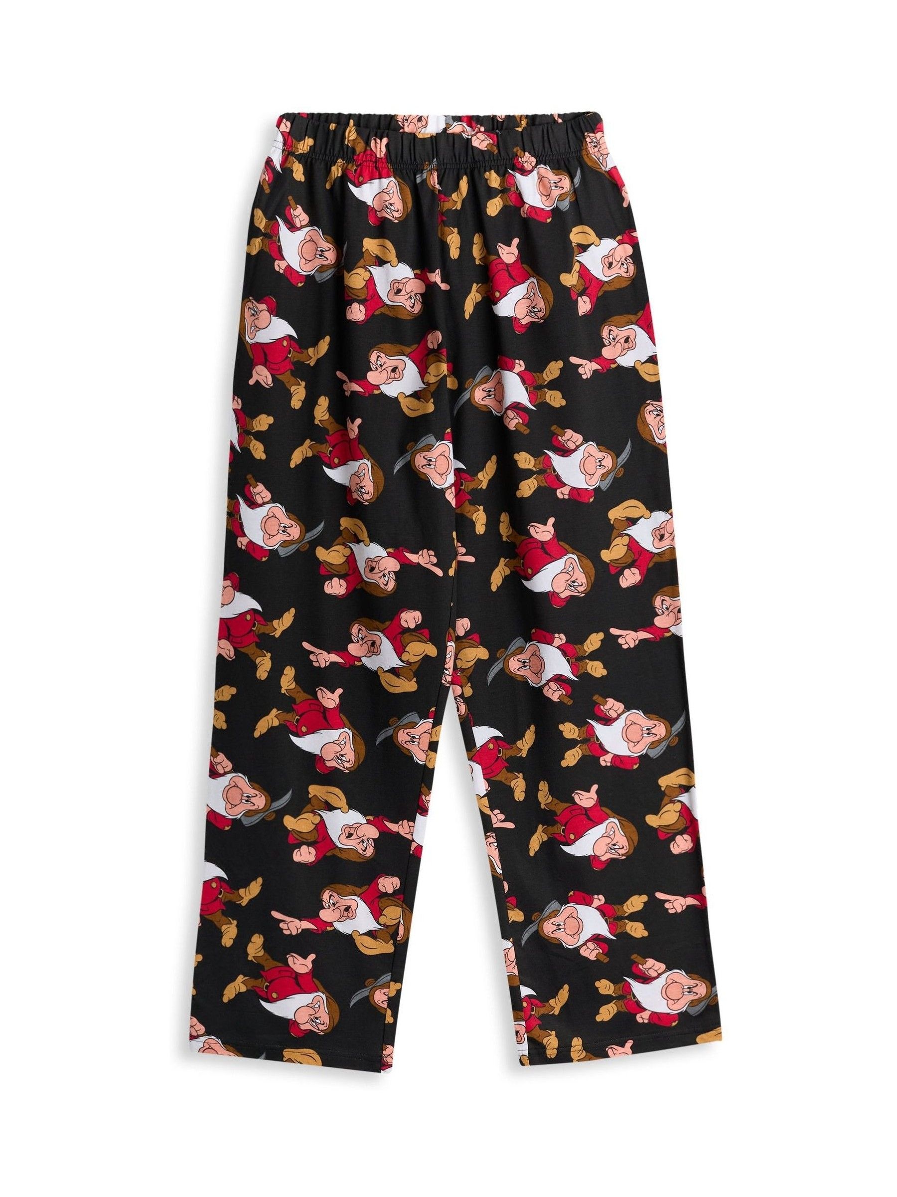 Vanilla Underground Men's Black Disney Snow White Short Sleeve Long Leg Cotton Pyjamas Set - Image 4
