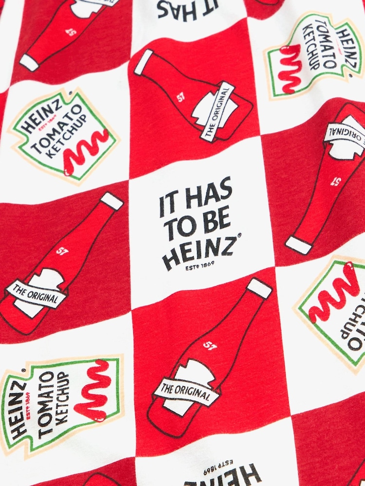 Vanilla Underground Red Mens Heinz Lounge 100% Cotton Joggers - Image 8 of 8