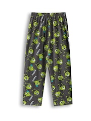 Vanilla Underground Black Mens Disney Monsters Inc Multicoloured Short Sleeve Long Leg 100% Cotton Pyjamas Set - Image 5 of 6