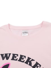 Vanilla Underground Pink Womens Pokemon Pink Short Sleeve Long Leg 100% Cotton Pyjamas Set - Image 5 of 6