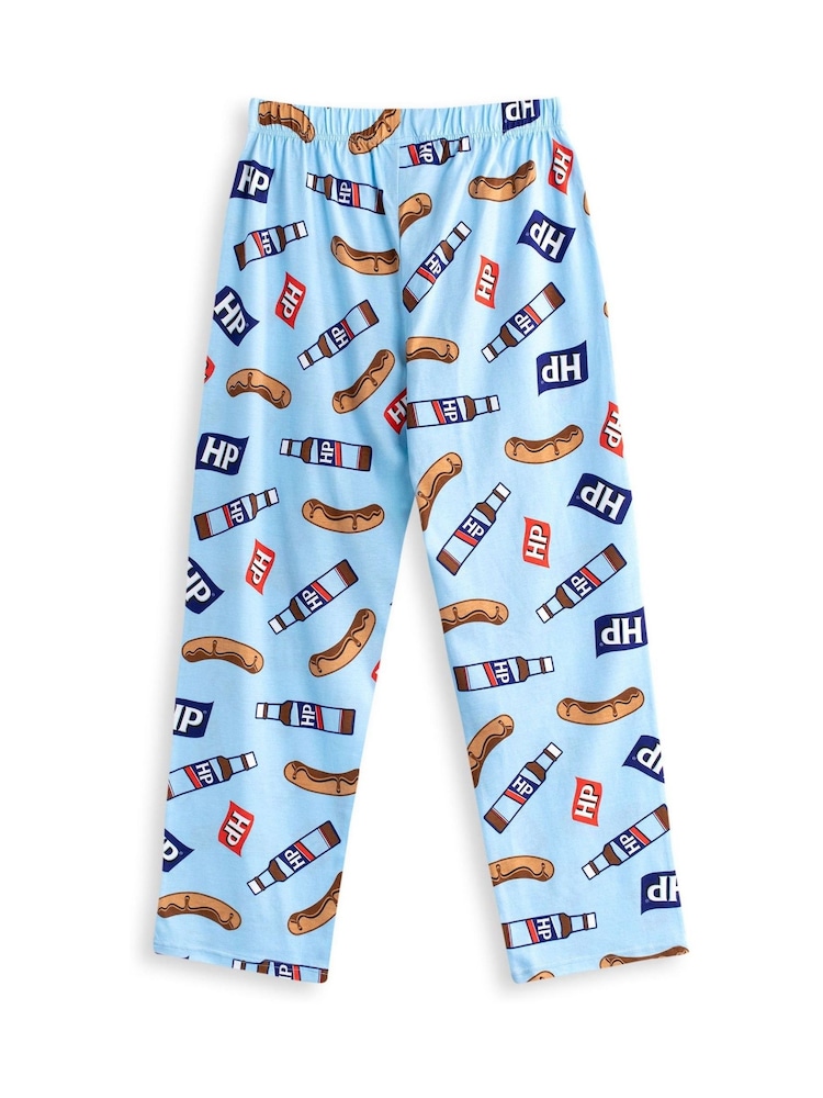 Vanilla Underground Blue Mens Heinz Multicoloured Lounge 100% Cotton Joggers - Image 2 of 6 Vanilla Underground Blue Mens Heinz Multicoloured Lounge 100% Cotton Joggers - Image 2 of 6