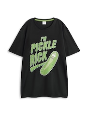 Vanilla Underground Green Mens Rick And Morty Multicoloured Short Sleeve Long Leg 100% Cotton Pyjamas Set - Image 2 of 6