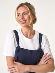Roman Blue Petite Strap Woven Playsuit - Image 4 of 5