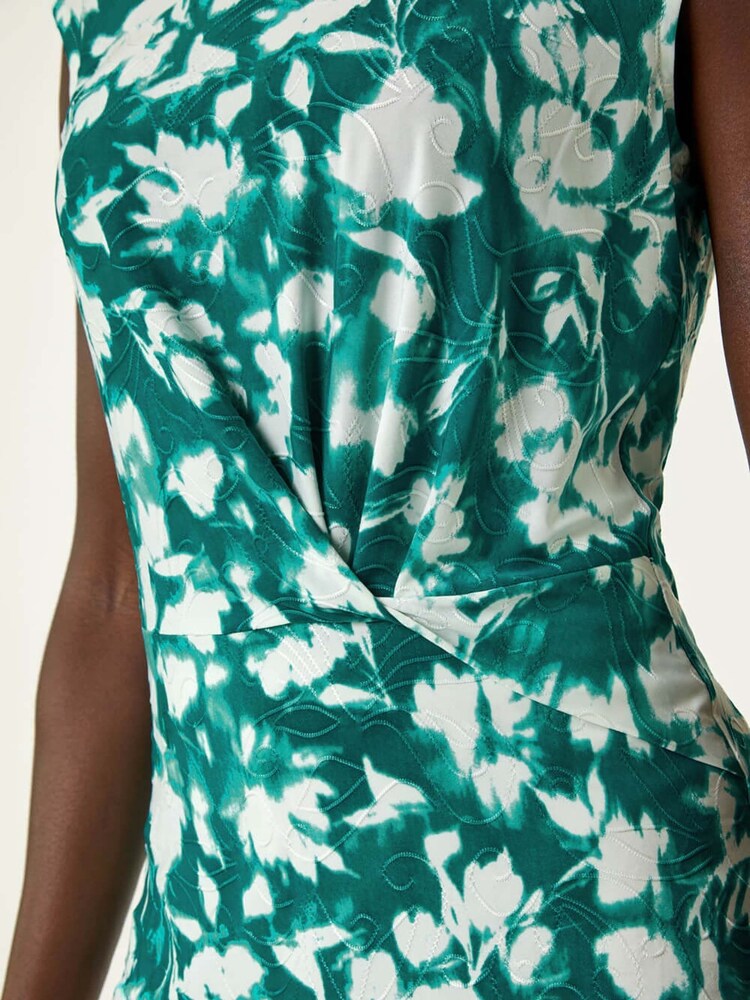 Roman Floral Jacquard Twist Front Top - Bild 5 von 5 Roman Floral Jacquard Twist Front Top - Bild 5 von 5