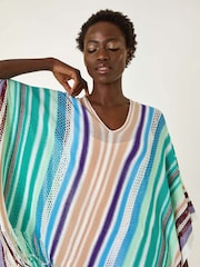 Roman Light Blue Spacedye Cardigan - Image 4 of 5