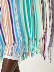 Roman Light Blue Spacedye Cardigan - Image 5 of 5