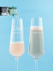Treat Republic Personalised Couples Champagne Flute Set - Image 2 of 5