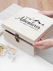 Treat Republic Personalised Medium Adventure Memories Wooden Box - Image 3 of 4