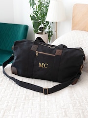 Treat Republic Personalised Luxury Waxed Canvas Holdall - Image 1 of 5