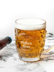 Treat Republic Personalised Home Brewed Dimpled Beer Glass - Image 3 of 4