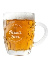 Treat Republic Personalised Home Brewed Dimpled Beer Glass - Image 4 of 4