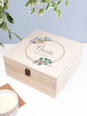 Treat Republic Personalised Large Floral Print Bridesmaid Keepsake Box - Image 1 of 4