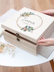 Treat Republic Personalised Large Floral Print Bridesmaid Keepsake Box - Image 2 of 4