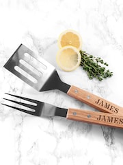 Treat Republic Personalised Engraved BBQ Tools Set - Image 2 of 5