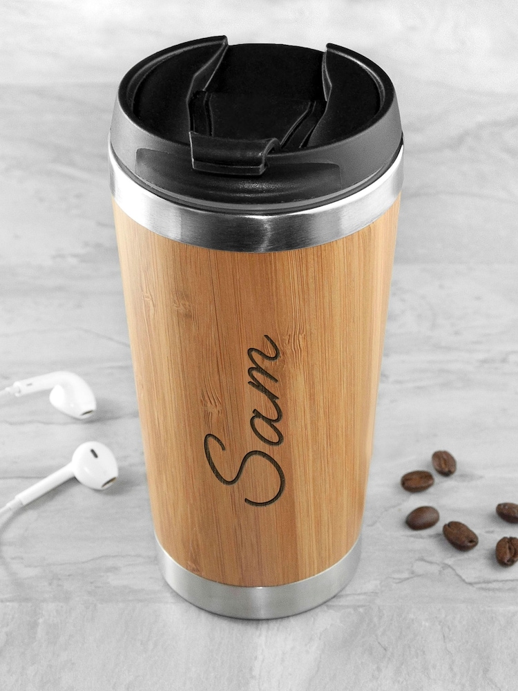 Treat Republic Personalised Bamboo Travel Mug - Image 2 of 4