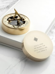 Treat Republic Personalised Iconic Adventurer's Sundial Compass (Rose Icon) - Image 1 of 5