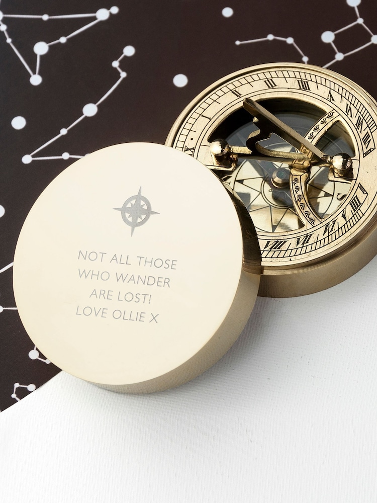 Treat Republic Personalised Iconic Adventurer's Sundial Compass (Rose Icon) - Image 5 of 5