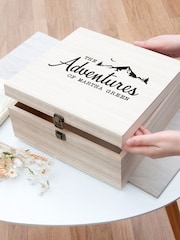 Treat Republic Large Personalised Adventure Memories Wooden Box - Image 3 of 4
