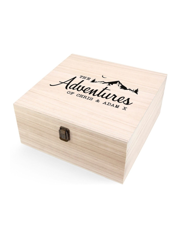 Treat Republic Large Personalised Adventure Memories Wooden Box - Image 4 of 4
