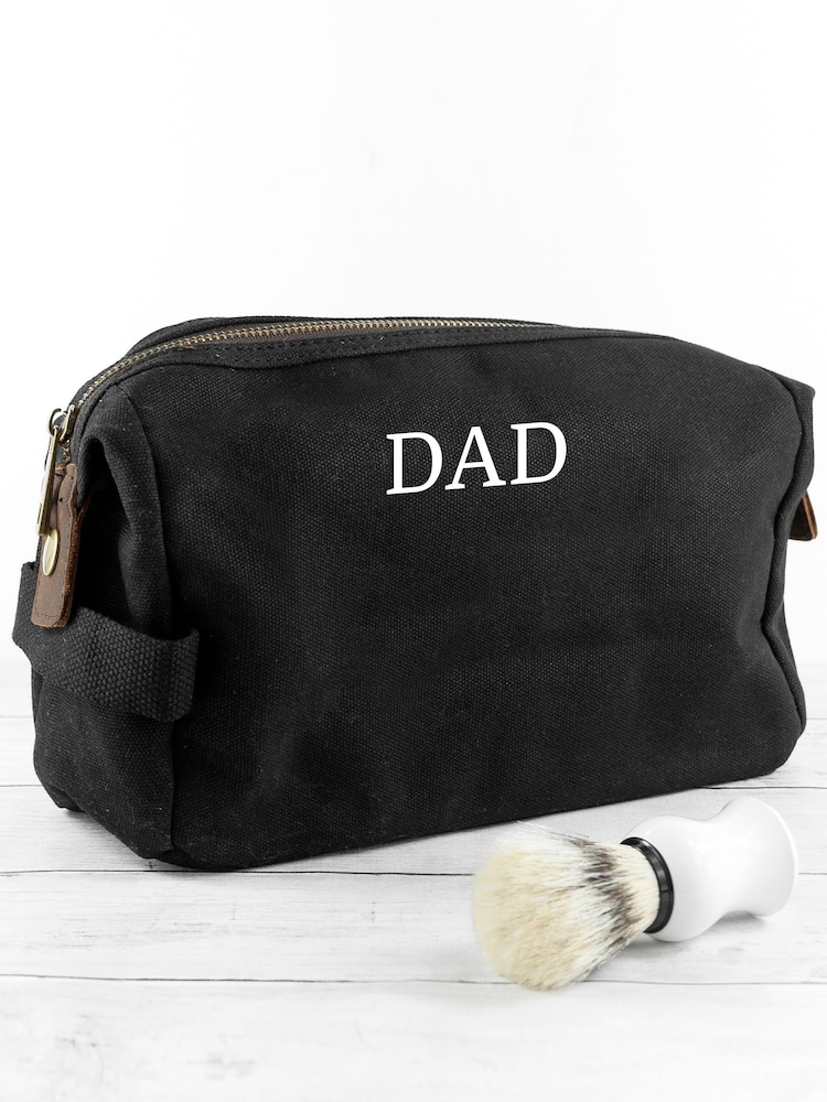 Treat Republic Personalised Mens Vintage Waxed Canvas Wash Bag - Image 4 of 4