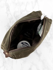 Treat Republic Personalised Mens Vintage Waxed Canvas Wash Bag - Image 2 of 4